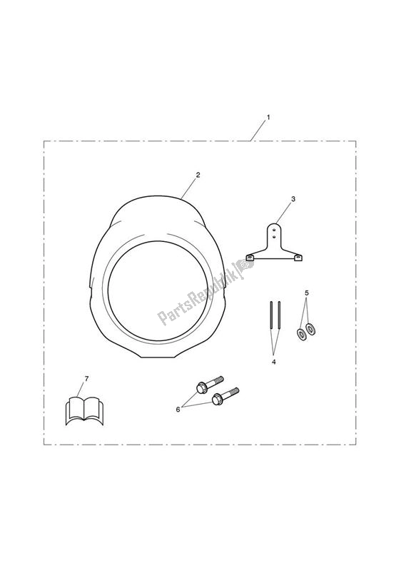 Todas las partes para Flyscreen Kit de Triumph Bonneville T 100 EFI 865 2007 - 2010