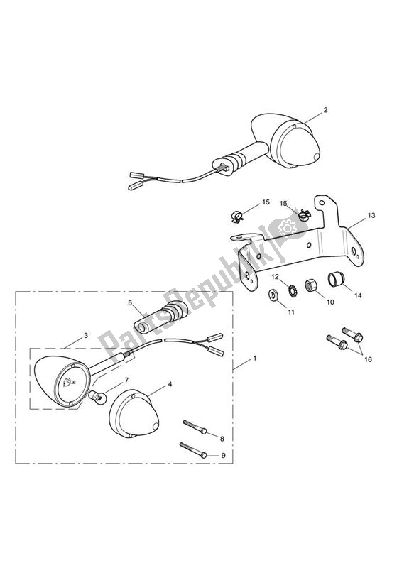 Todas las partes para Front Indicators de Triumph Bonneville T 100 EFI 865 2007 - 2010