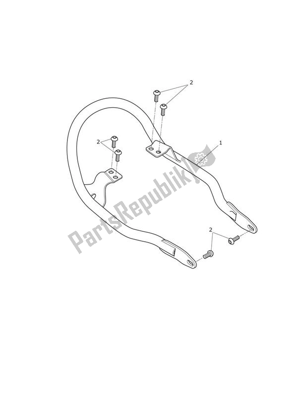 Todas las partes para Grab Rail - Bonneville 110th Edition Only de Triumph Bonneville T 100 EFI 865 2007 - 2010