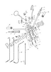 Handlebars, Top Yoke, Cables & Mirrors