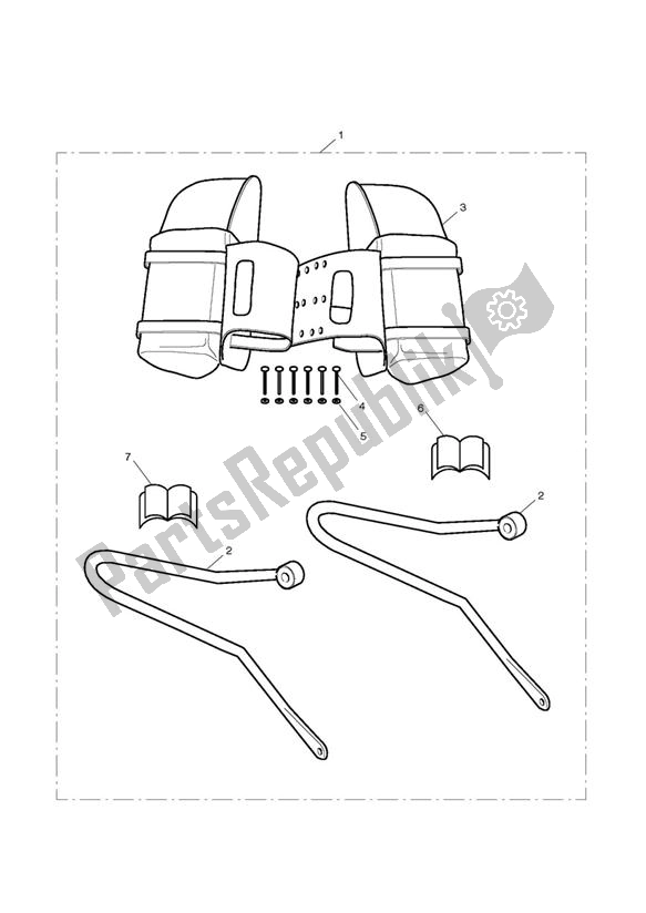 Todas las partes para Leather Pannier Kit de Triumph Bonneville T 100 EFI 865 2007 - 2010