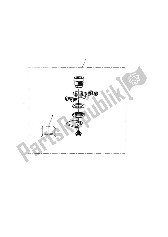 Wszystkie części do Lock Kit, Quick Release Screen Triumph Bonneville T 100 EFI 865 2007 - 2010