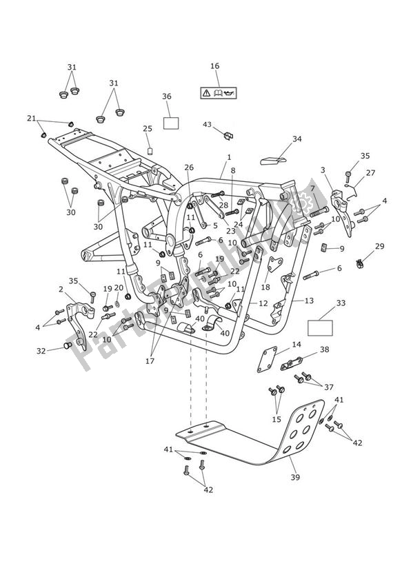 Todas las partes para Marco Principal Y Accesorios de Triumph Bonneville T 100 EFI 865 2007 - 2010