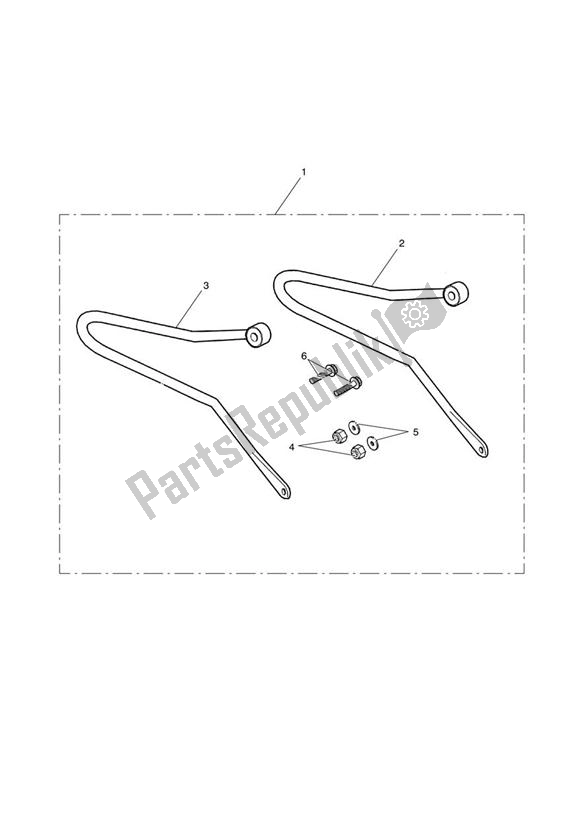 Todas las partes para Pannier Rail Kit de Triumph Bonneville T 100 EFI 865 2007 - 2010