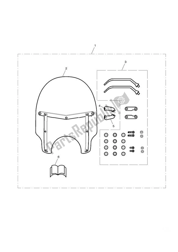 Todas las partes para Roadster Screen Kit de Triumph Bonneville T 100 EFI 865 2007 - 2010