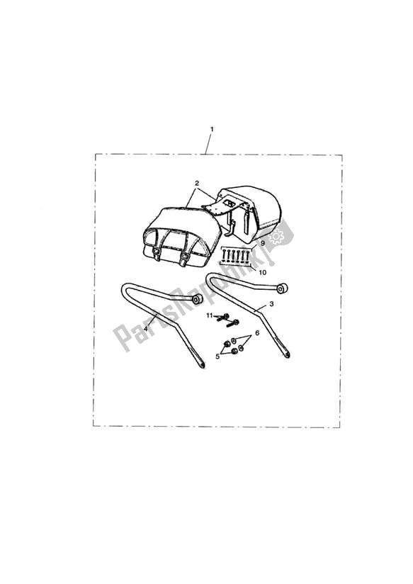 Todas las partes para Saddlebag, Classic, Large Kit de Triumph Bonneville T 100 EFI 865 2007 - 2010