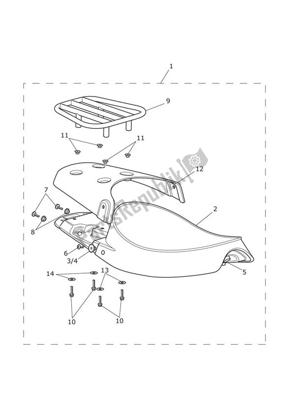 Todas las partes para Seat - Steve Mcqueen Edition Only de Triumph Bonneville T 100 EFI 865 2007 - 2010