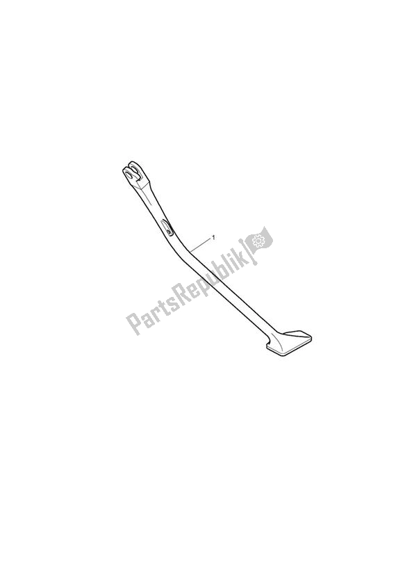 Tutte le parti per il Side Stand Kit, Chrome del Triumph Bonneville T 100 EFI 865 2007 - 2010