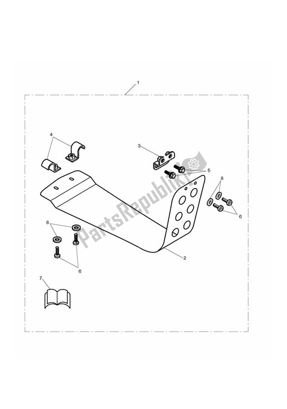 Todas las partes para Skid Plate Kit de Triumph Bonneville T 100 EFI 865 2007 - 2010