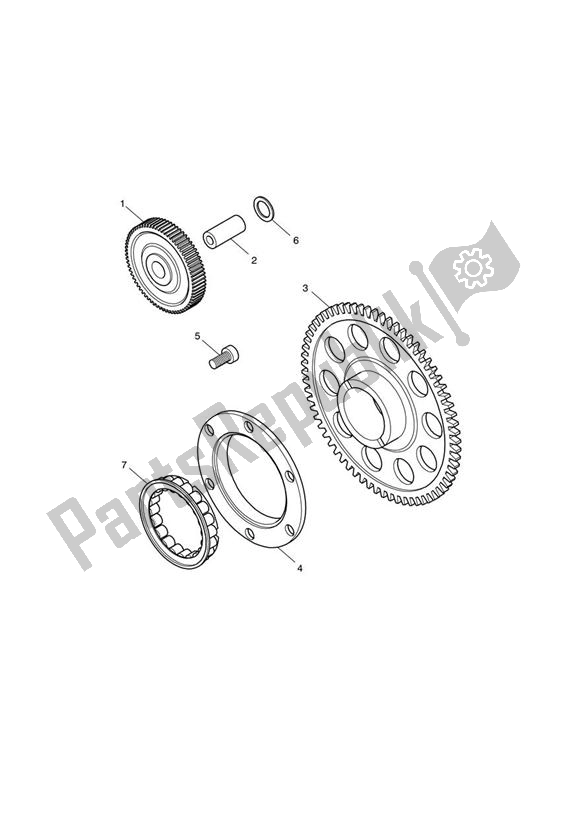 Todas las partes para Starter Drive de Triumph Bonneville T 100 EFI 865 2007 - 2010