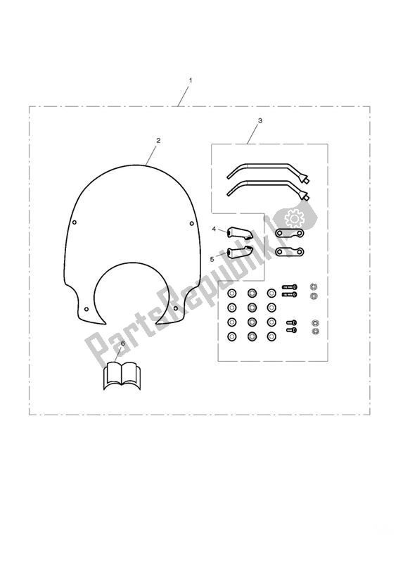 Todas las partes para Summer Screen Kit de Triumph Bonneville T 100 EFI 865 2007 - 2010