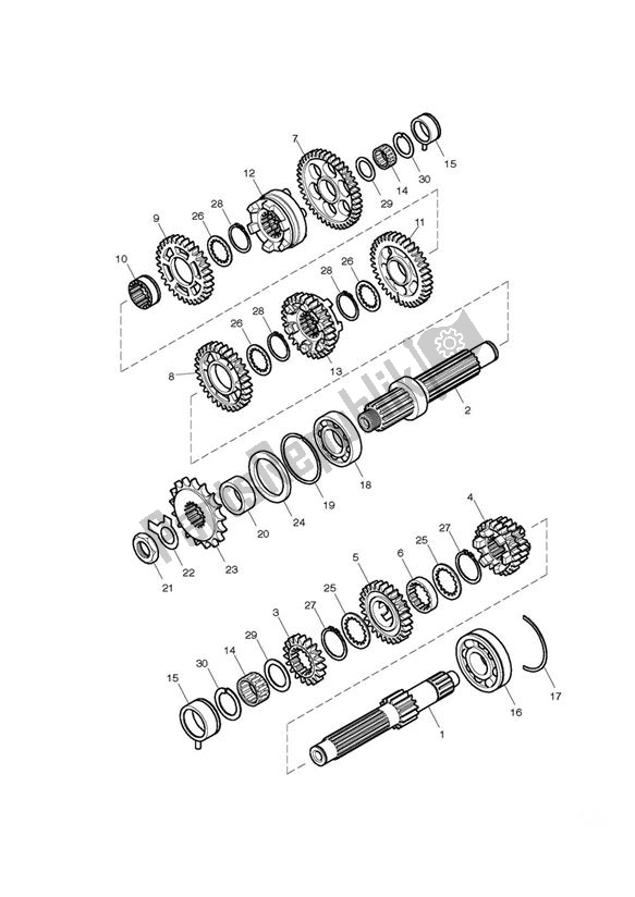 Todas las partes para Transmisión de Triumph Bonneville T 100 EFI 865 2007 - 2010