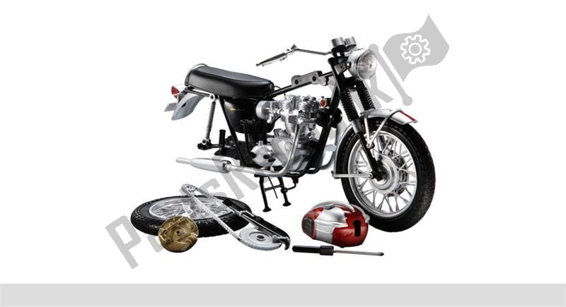 All parts for the Bonneville T120 1:6 Model Kit of the Triumph Original Clothing 0 1990 - 2021