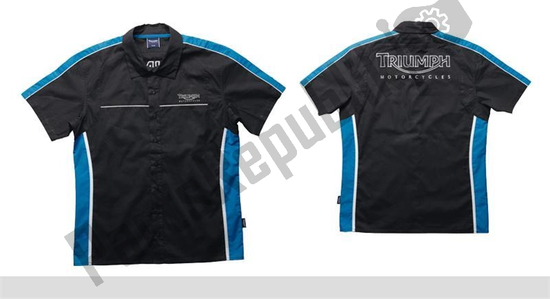 Alle onderdelen voor de Dealer Shirt 3 Short Sleeve van de Triumph Original Clothing 0 1990 - 2021