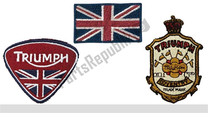 Alle onderdelen voor de Patches van de Triumph Original Clothing 0 1990 - 2021