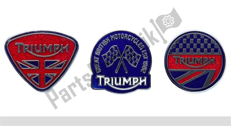 All parts for the Pin Badges of the Triumph Original Clothing 0 1990 - 2021