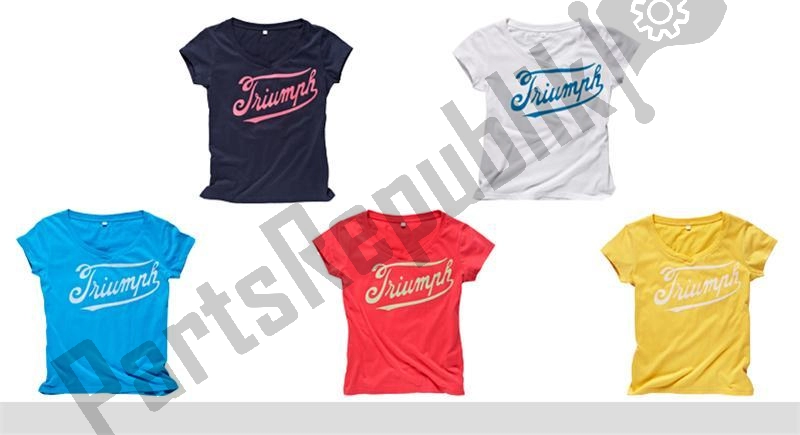 All parts for the Script Logo T-shirt of the Triumph Original Clothing 0 1990 - 2021