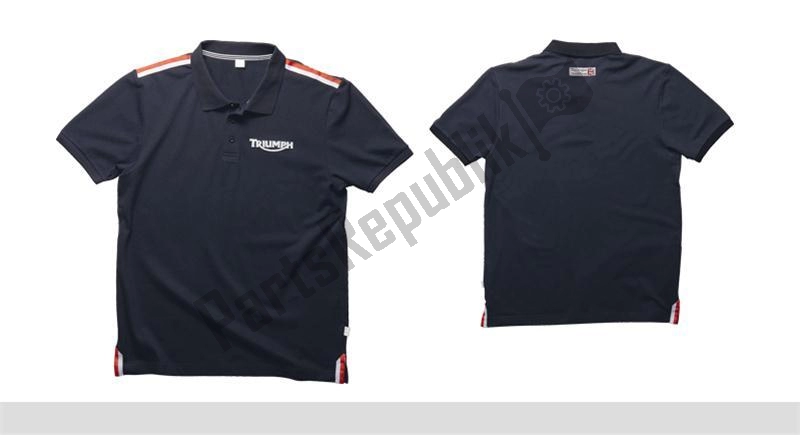 Alle onderdelen voor de Team Polo Shirt van de Triumph Original Clothing 0 1990 - 2021