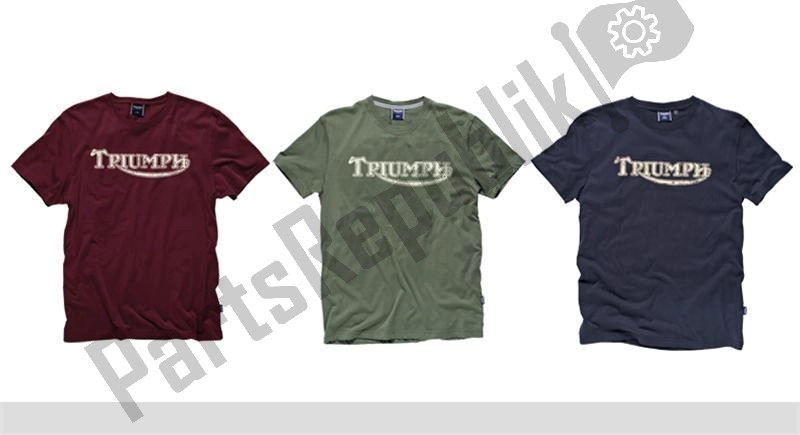 All parts for the Vintage Logo T-shirt Various Colours of the Triumph Original Clothing 0 1990 - 2021