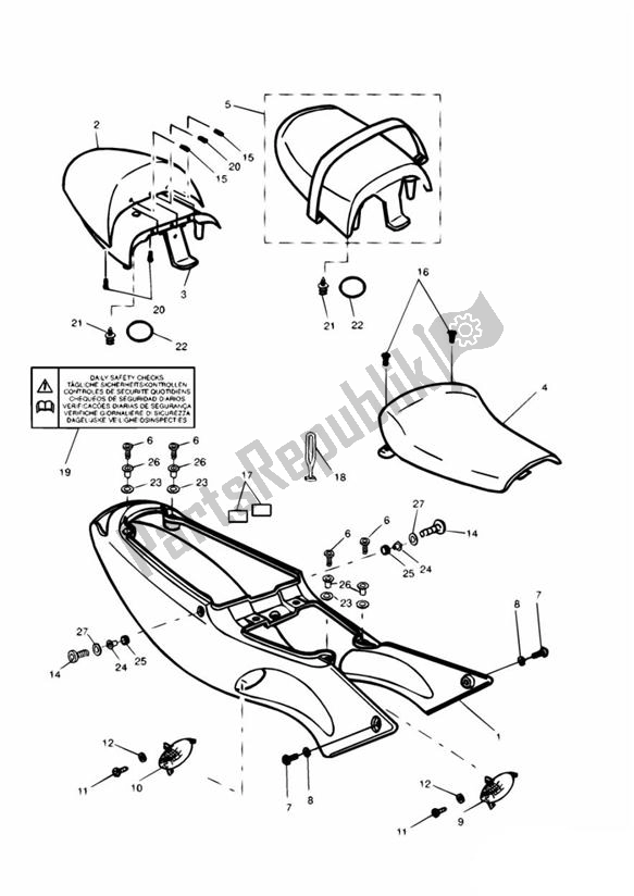 Todas las partes para Bodywork Side Panels de Triumph Daytona 595 / 955I 1997 - 2001