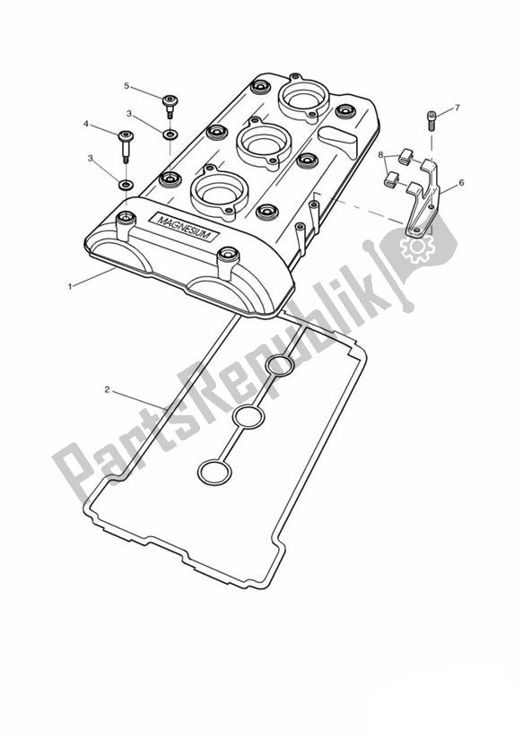 Todas las partes para Tapa De La Leva de Triumph Daytona 595 / 955I 1997 - 2001