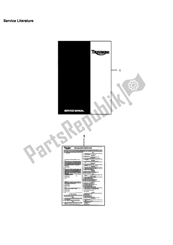 Todas las partes para Servicio De Literatura de Triumph Daytona 595 / 955I 1997 - 2001