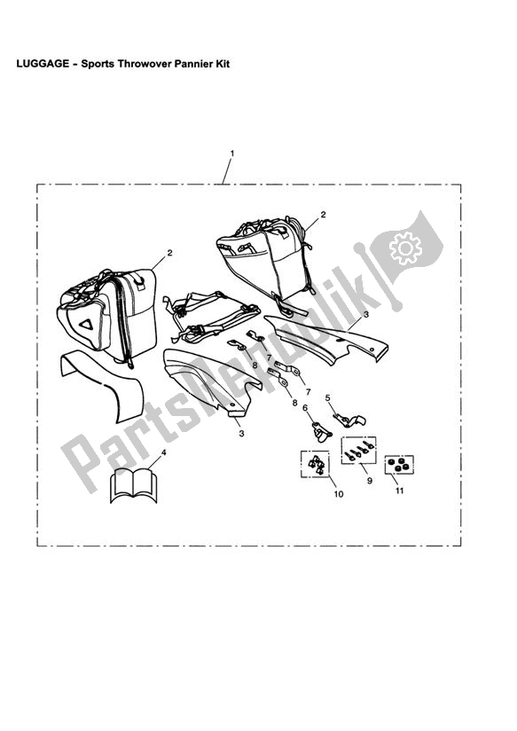 Todas las partes para Sports Throwover Pannier Kit de Triumph Daytona 595 / 955I 1997 - 2001