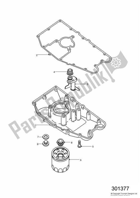 Toutes les pièces pour le Sump du Triumph Daytona 595 / 955I 1997 - 2001