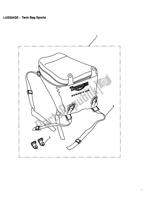 Todas las partes para Tank Bag de Triumph Daytona 595 / 955I 1997 - 2001