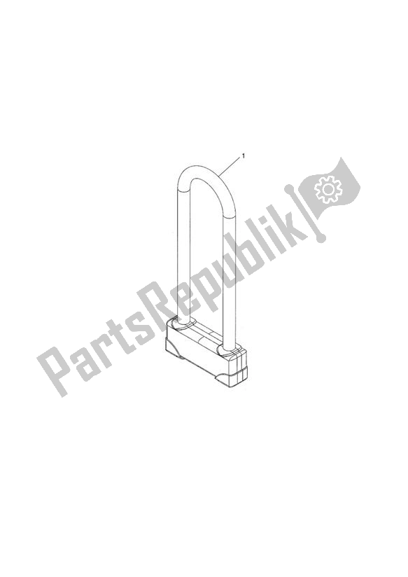 All parts for the U-lock 270 of the Triumph Daytona 600 & 650 2004 - 2008