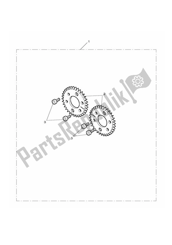 All parts for the Adj Camshaft Sprocket Kit of the Triumph Daytona 675 VIN: > 381275 2006 - 2008