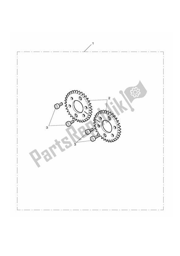 Todas las partes para Adj Camshaft Sprocket Kit de Triumph Daytona 675 VIN: > 381275 2006 - 2008