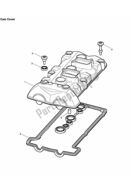 Todas las partes para Tapa De La Leva de Triumph Daytona 675 VIN: > 381275 2006 - 2008