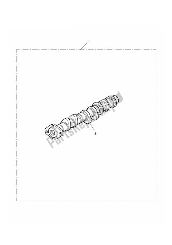 Alle onderdelen voor de Camshaft Exhaust Kit, Race van de Triumph Daytona 675 VIN: > 381275 2006 - 2008