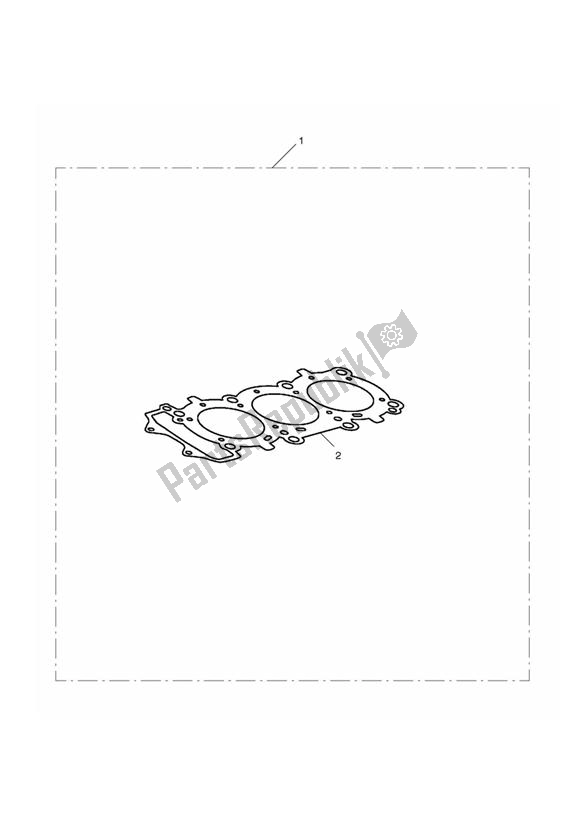 Alle onderdelen voor de Cylinder Head Gasket Kit van de Triumph Daytona 675 VIN: > 381275 2006 - 2008