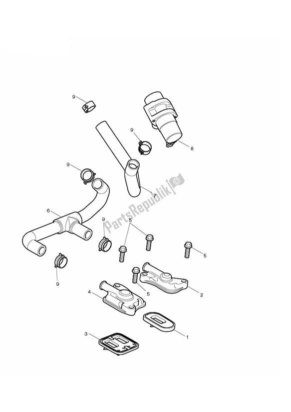 All parts for the Emissions Control of the Triumph Daytona 675 VIN: > 381275 2006 - 2008