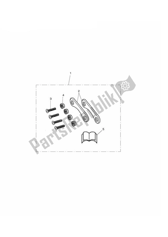 All parts for the Finisher Kit, Rear Footrest Mount of the Triumph Daytona 675 VIN: > 381275 2006 - 2008