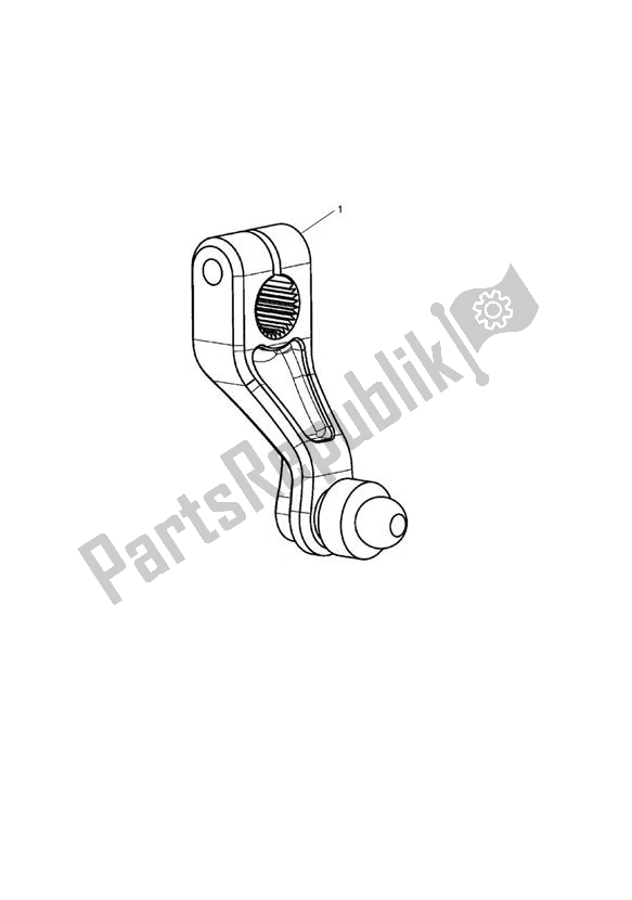 Alle onderdelen voor de Machined Gear Actuator, Red van de Triumph Daytona 675 VIN: > 381275 2006 - 2008