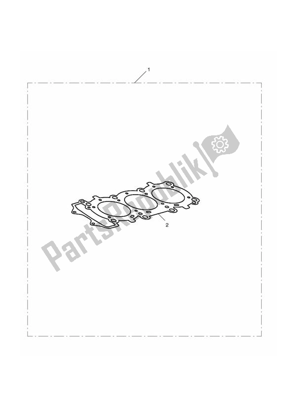 Alle onderdelen voor de Race Head Gasket 1 - 0. 65 van de Triumph Daytona 675 VIN: > 381275 2006 - 2008