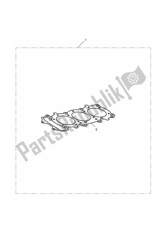 Wszystkie części do Race Head Gasket 1 - 0. 65 Triumph Daytona 675 VIN: > 381275 2006 - 2008