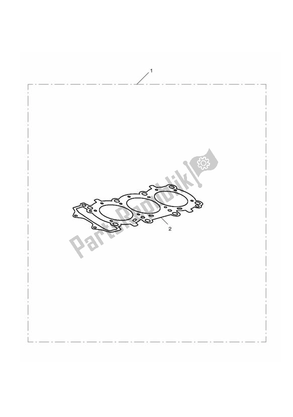 Todas las partes para Race Head Gasket 2 - 0. 60 de Triumph Daytona 675 VIN: > 381275 2006 - 2008