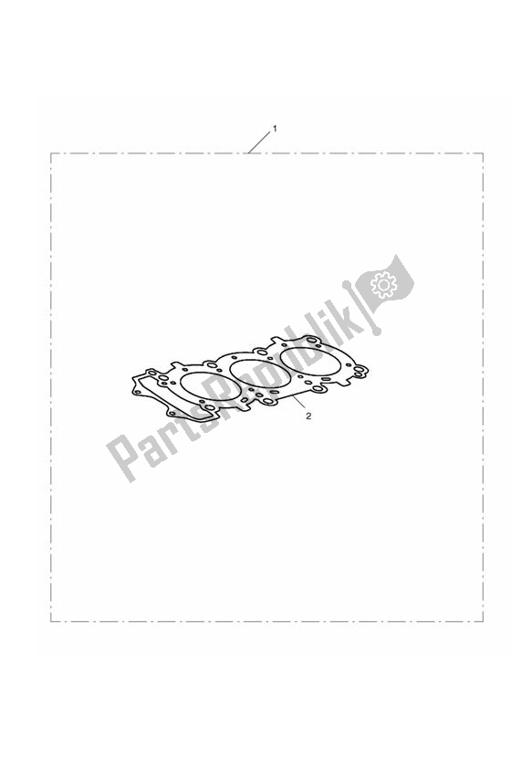 Alle onderdelen voor de Race Head Gasket 4 - 0. 50 van de Triumph Daytona 675 VIN: > 381275 2006 - 2008