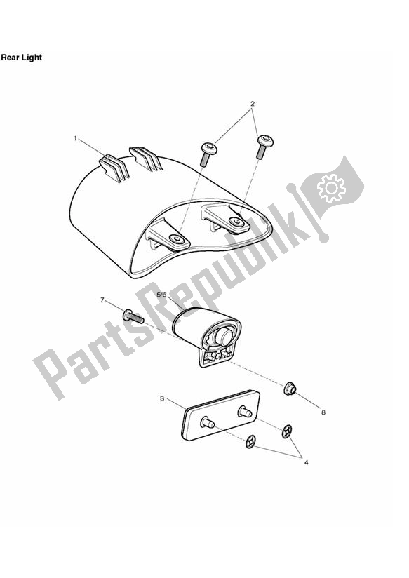 Todas las partes para Luz Trasera de Triumph Daytona 675 VIN: > 381275 2006 - 2008