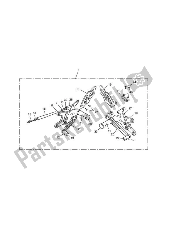 All parts for the Rear Sets, Arrow, Std of the Triumph Daytona 675 VIN: > 381275 2006 - 2008