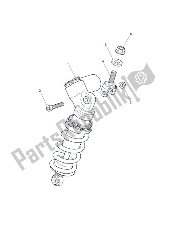 Alle onderdelen voor de Rear Suspension Unit - Daytona 675r Only van de Triumph Daytona 675 VIN: > 381275 2006 - 2008