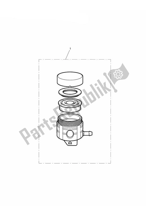 All parts for the Reservoir, Front Brake of the Triumph Daytona 675 VIN: > 381275 2006 - 2008