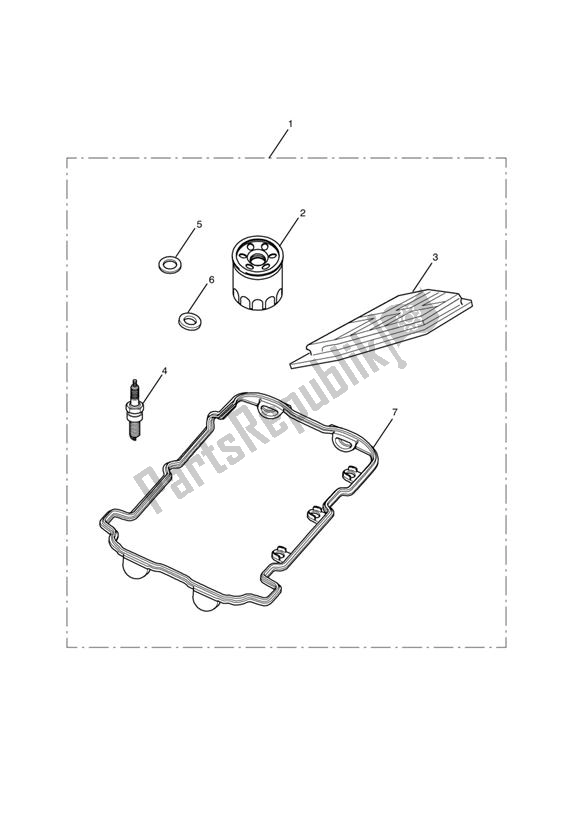 Wszystkie części do Zestawy Serwisowe Triumph Daytona 675 VIN: > 381275 2006 - 2008