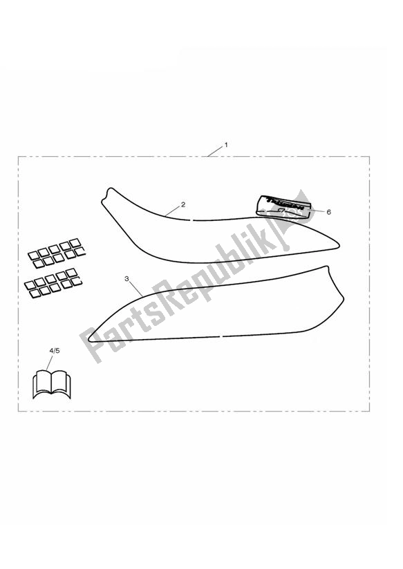 Todas las partes para Swingarm Protector Kit de Triumph Daytona 675 VIN: > 381275 2006 - 2008