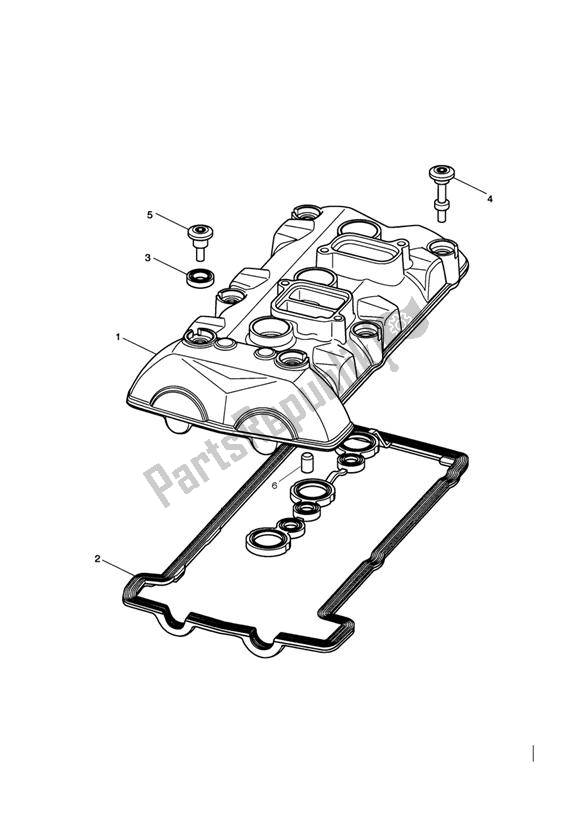 Todas las partes para Tapa De La Leva de Triumph Daytona 675 VIN: < 381274 2006 - 2008