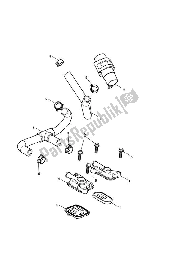 Todas las partes para Control De Emisiones de Triumph Daytona 675 VIN: < 381274 2006 - 2008